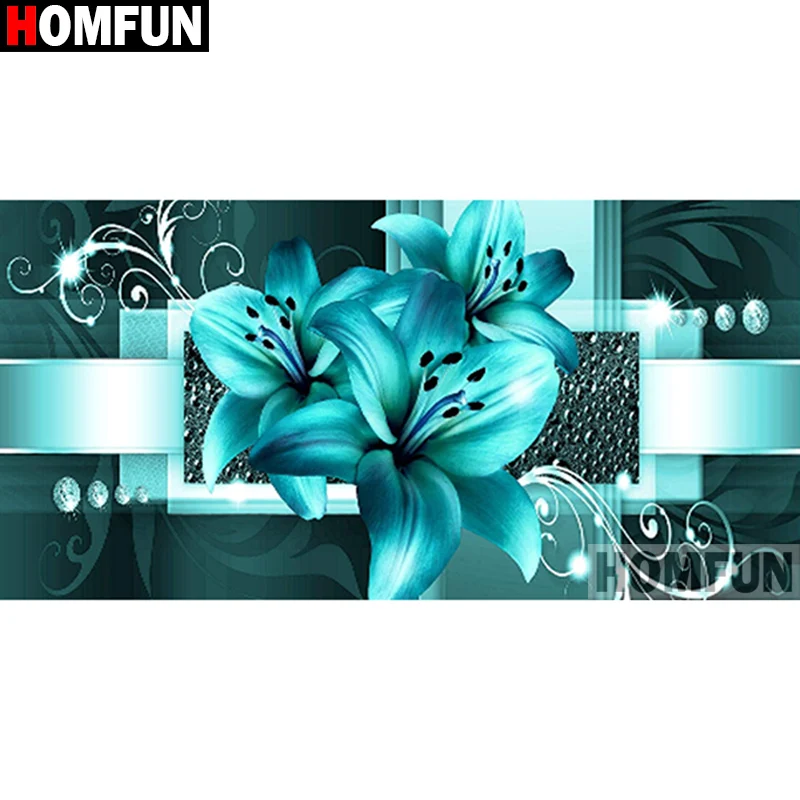

Алмазная 3D картина HOMFUN «Цветочный пейзаж», Набор для вышивки крестиком «сделай сам», квадратная, круглая вышивка