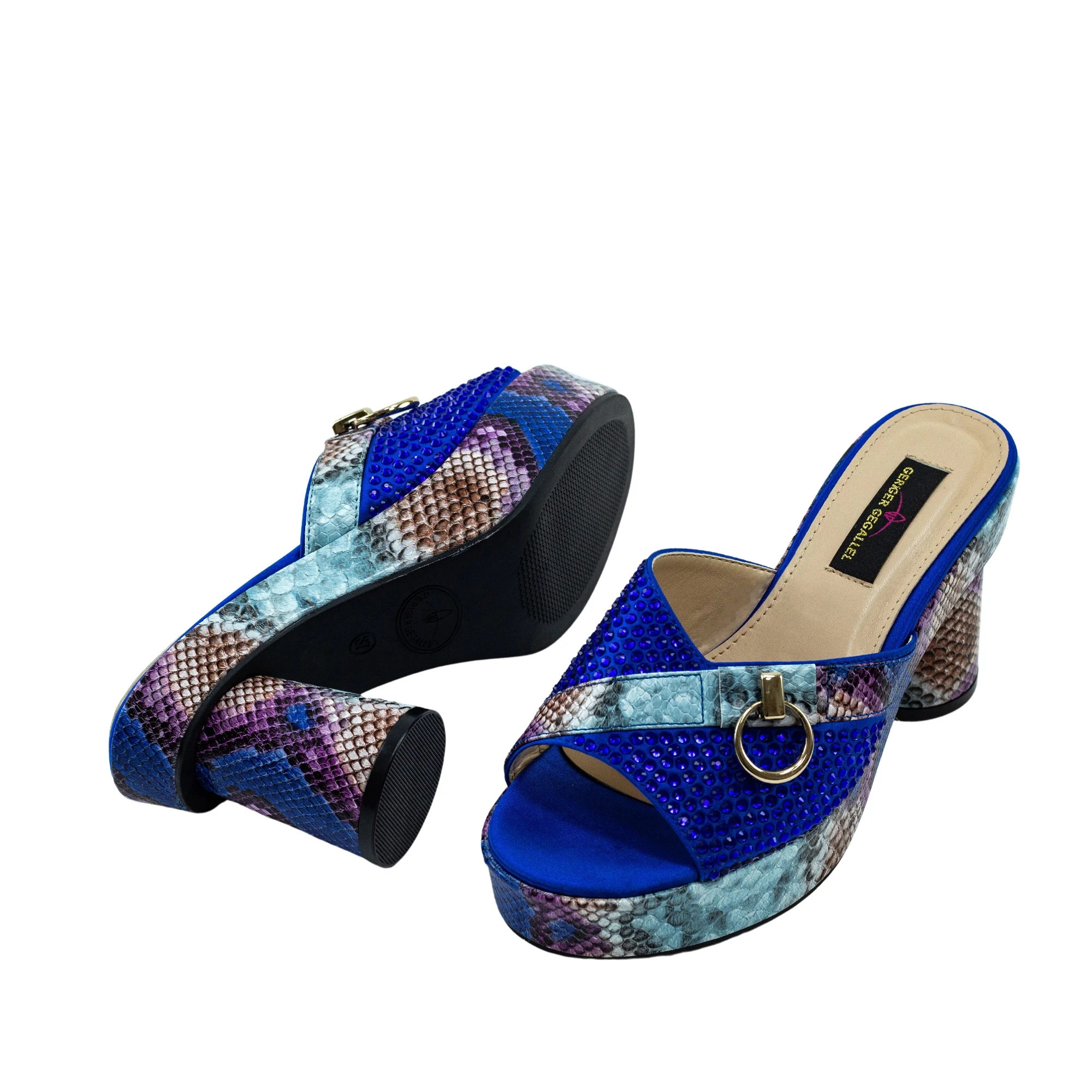 Top Brand Designer Mules Geriger Gegallel High Heels for Women Lady Fashion Party Women's Pumps Platform Sandals for Women Mules