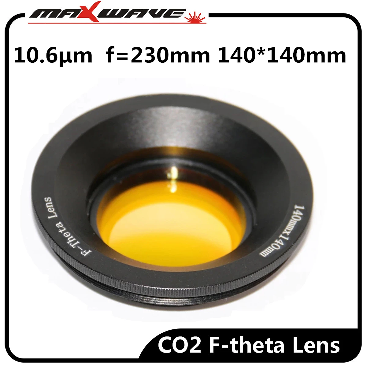 F-theta Lens Field Lens for Optical Fiber Laser Marking 10.6μm 75x75mm 110x110mm 200x200mm 300x300mm