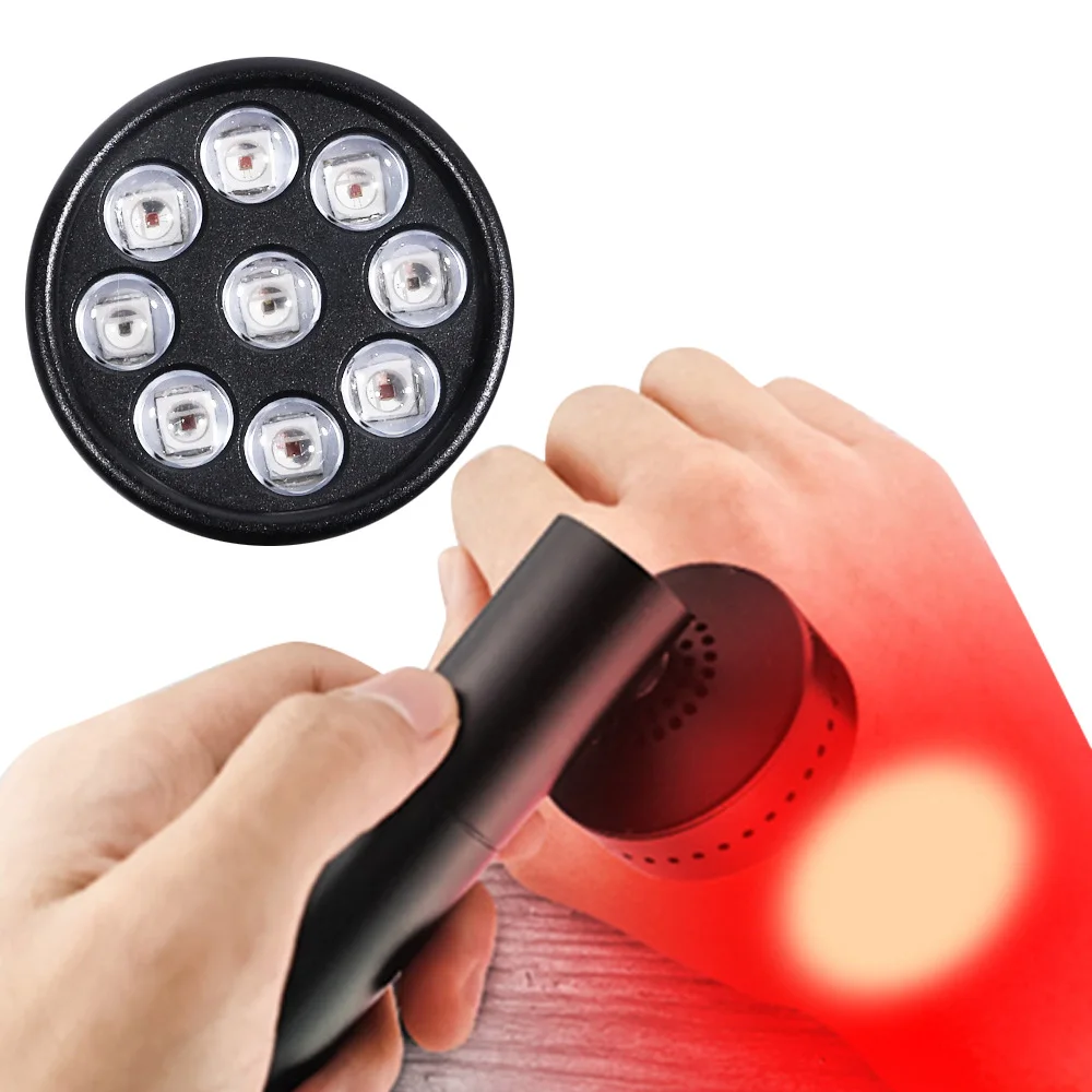 

9 LEDs Infrared Light LED Red Light Therapy For Pain Relief Waist Joints Muscle Home Use
