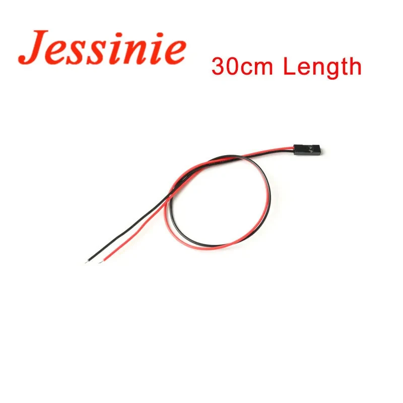 

10 шт./лот 2-контактный кабель Dupont 2P 2-контактный гнездовой соединительный провод 2,54 мм Длина шага 10 см 20 см 30 см с одной головкой для 3D-принтера