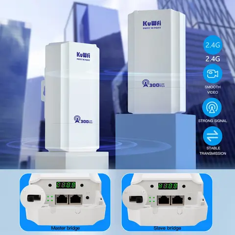 KUWFI Outdoor Wi-Fi Репитер 300Mbps