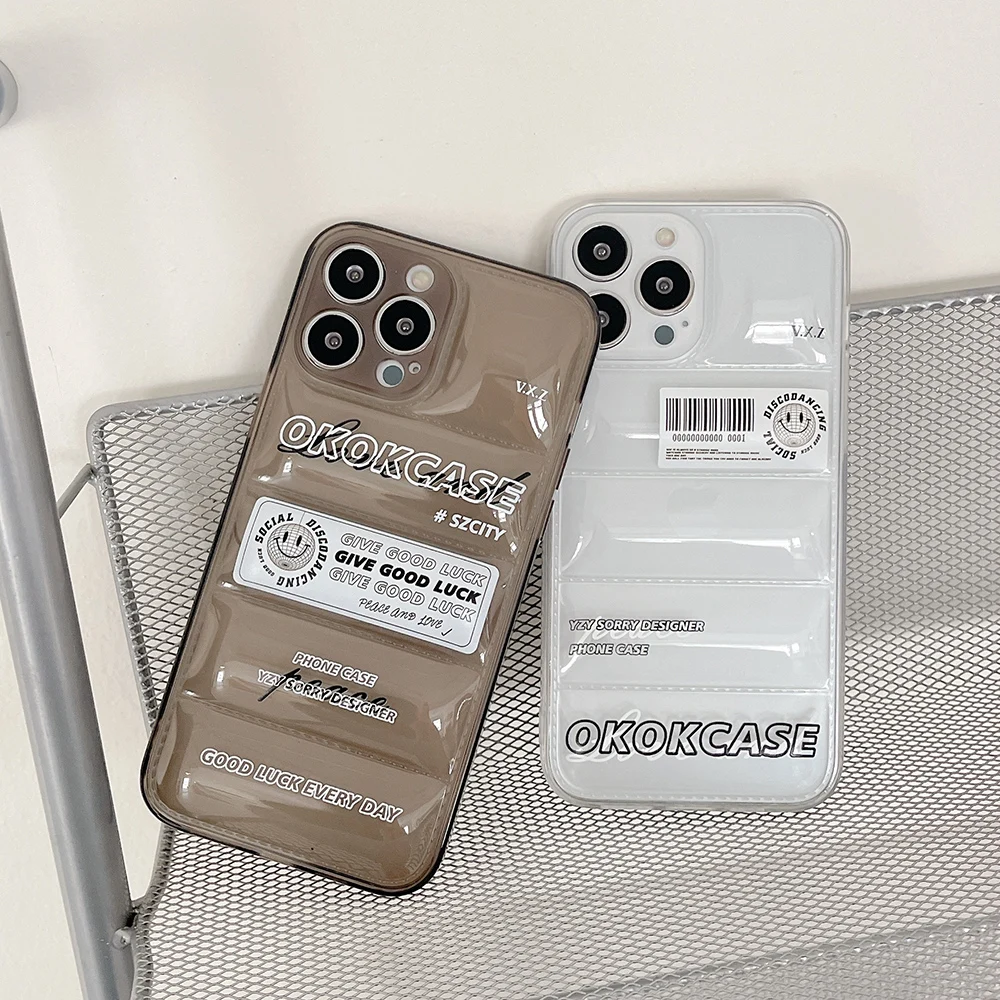

Smile Airbag Phone Case for iPhone 13 Pro Max 12 11 X XR XS 7 8 Plus Clear Shockrpoof Soft Protection Coque Cover