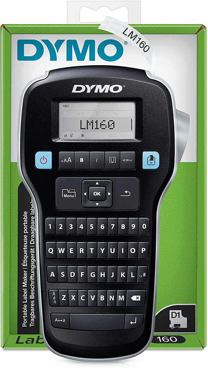 Фото Dymo LabelManager 160 ручная этикетка Maker с QWERTY клавиатурой №1