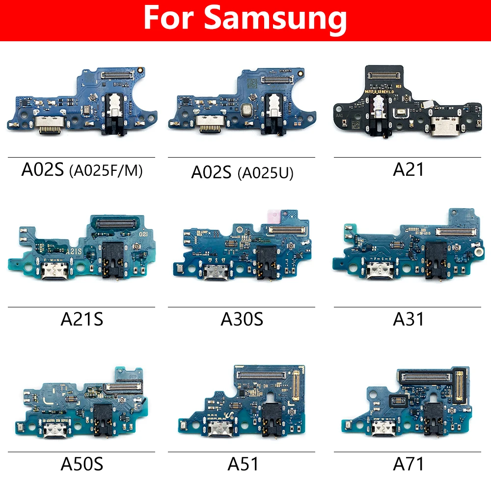 

20 Pcs 100% Original USB Charger Dock Connector Board Charging Port For Samsung A71 A51 A50S A31 A30S A21S A21 A02S A025F A025M