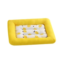 summer cat bed breathable cool mat dog kennel ice sofa cushion washable puppy bed house oxford cloth bite resistant pad pet mat