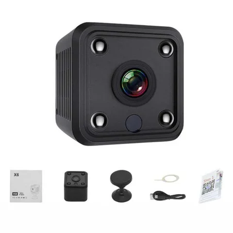 X6 Mini HD 1080P Wireless Security Surveillance Cameras With WiFi Night Vision Smart Micro Camera For Home