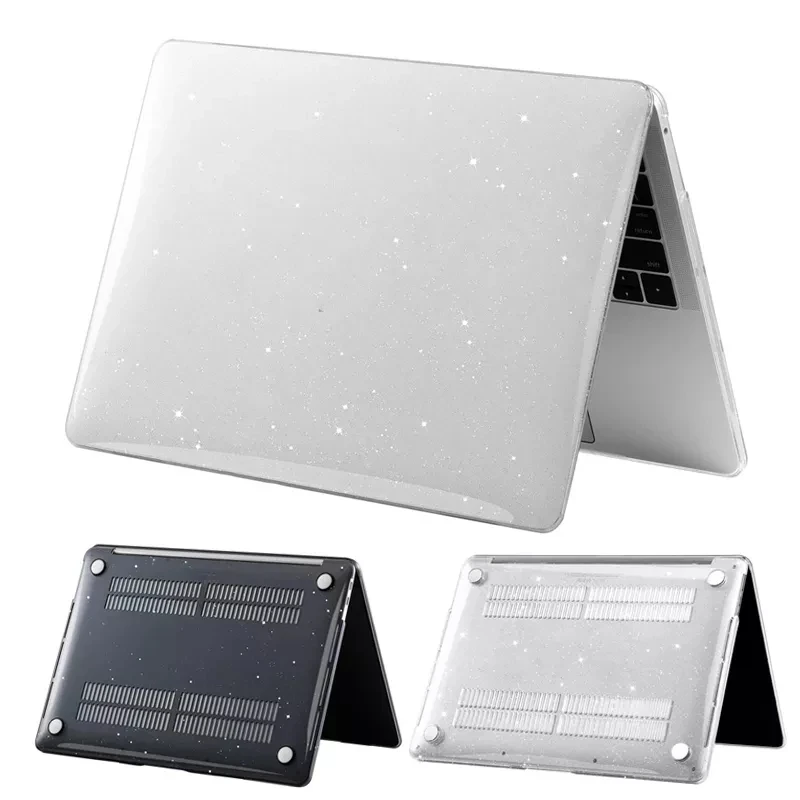 

Bling Glitter Laptop Cases for Macbook M1 Pro 13 14 16 A2442 A2485 A2338 Touch Bar for Mac Book Air Pro Retina 13 15 A2179