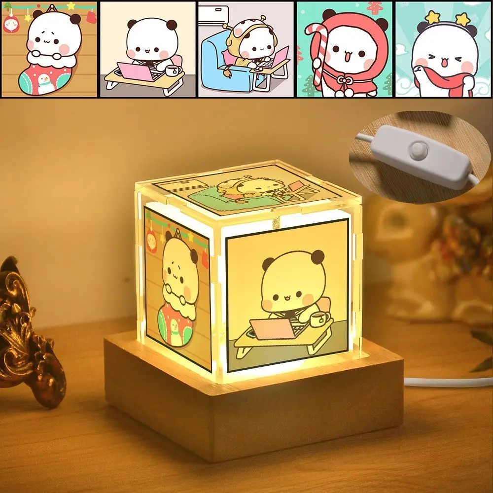 

Деревянный 3D ночник Bubu Dudu