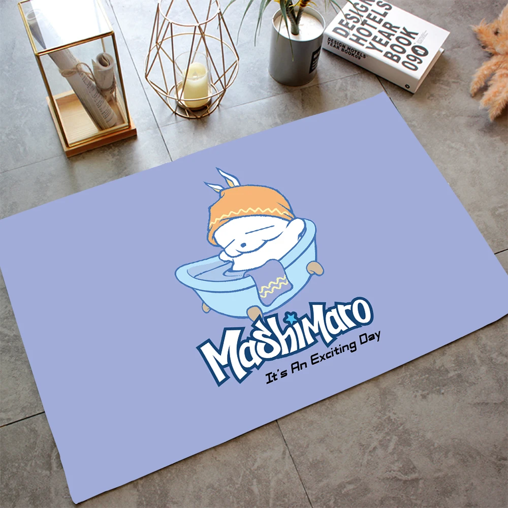 

Cartoon Mashimaro Bathtub Floor Rug Shower Room Doormat Indoor Kitchen Hallway Pad Badroom Carpets