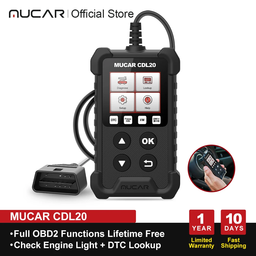 MUCAR CDL20 Lebenslange Kostenlose Obd2 Auto Auto Diagnose Werkzeuge Obd 2 Scanner Automotivo Code