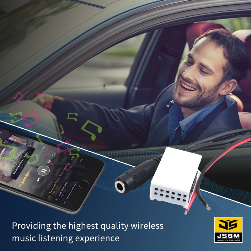 JSBM для автомобиля Bluetooth AUX 5.0 модуль громкой связи беспроводной автомобильного