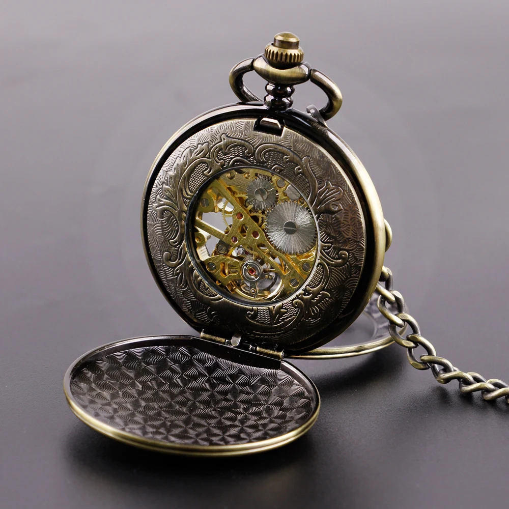 Hot Selling Classic Fashion Mechanical Pocket Watches For Men Women Famous Anime Movie Theme Necklace Pendant with Chain Gifts