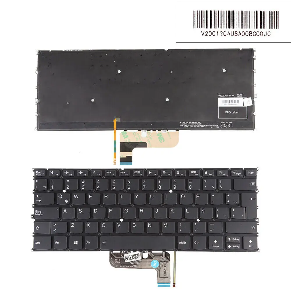 

Latin Spanish Original Keyboard For Lenovo IdeaPad Yoga 9 14ITL5 9-14ITL5 Black