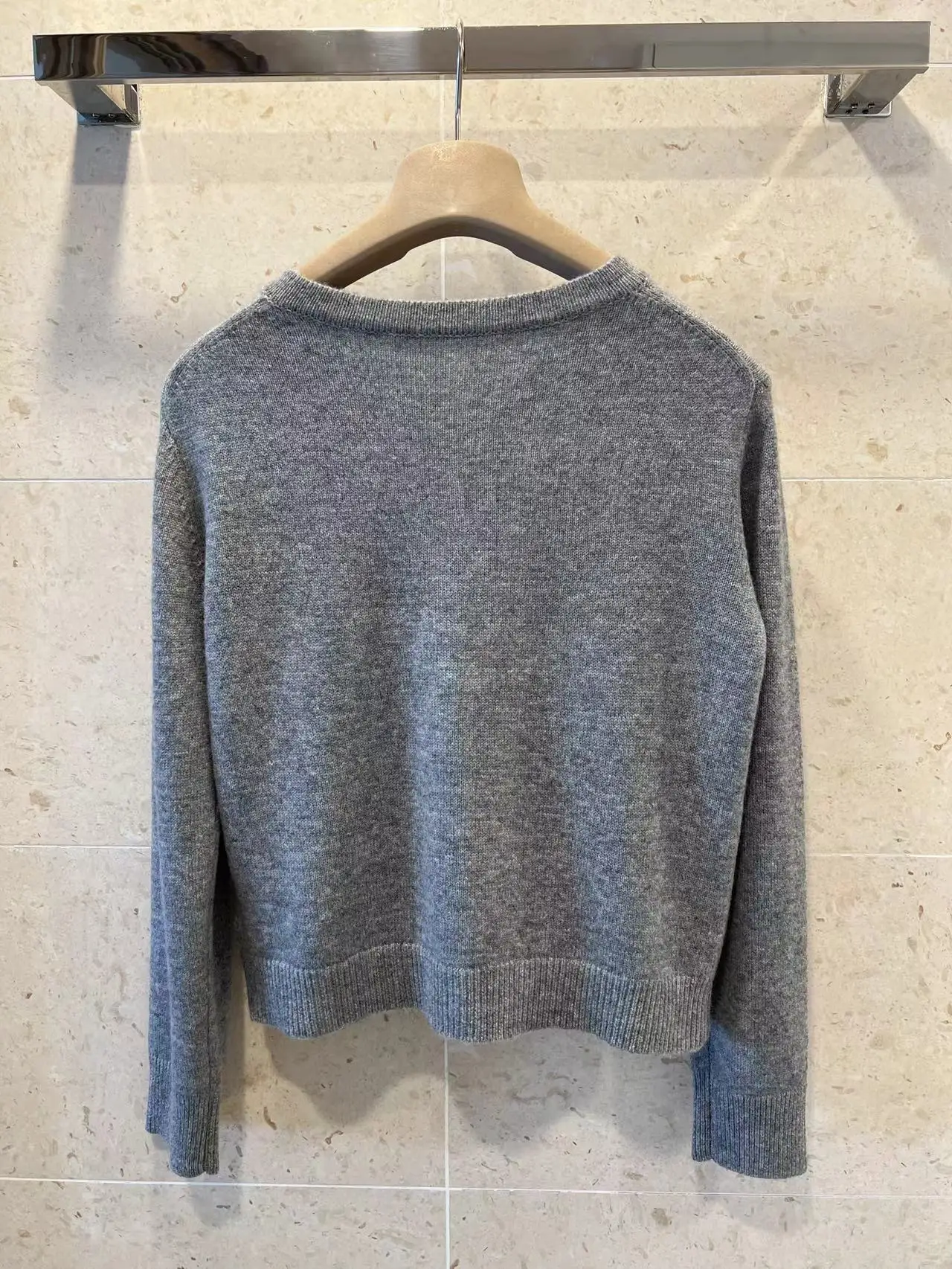 Осень-зима E * R новая мода кашемировый вязаный кардиган ручной работы с круглым