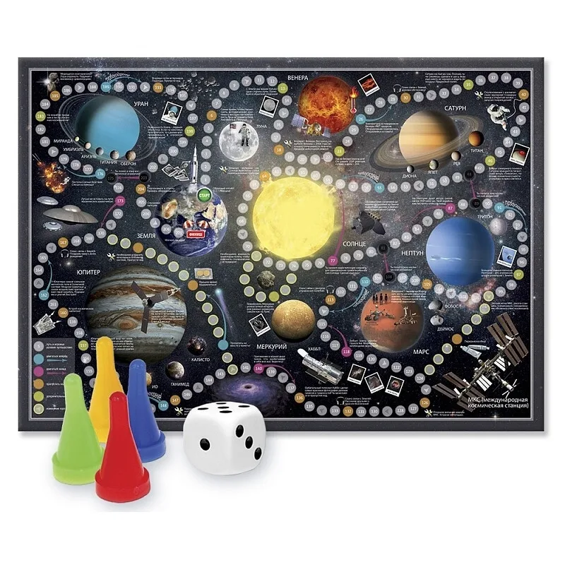Настольная игра. Солнечная система. 59x42 см