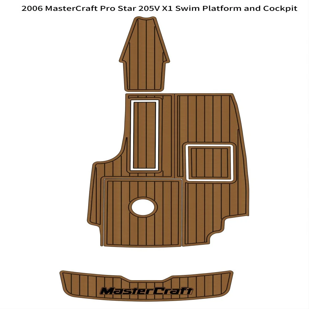 2006 г. MasterCraft Pro Star 205 в X1 Плавающая Платформа морской настил кабине напольное