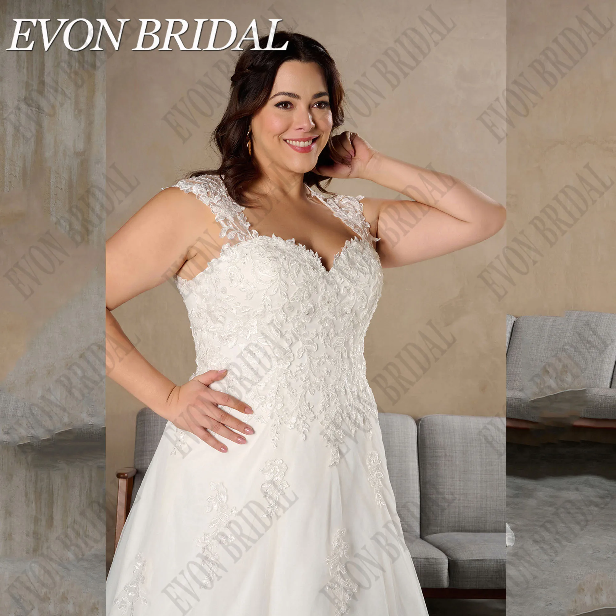 EVON свадебное индивидуальное женское платье 2025 с рукавами-крылышками и