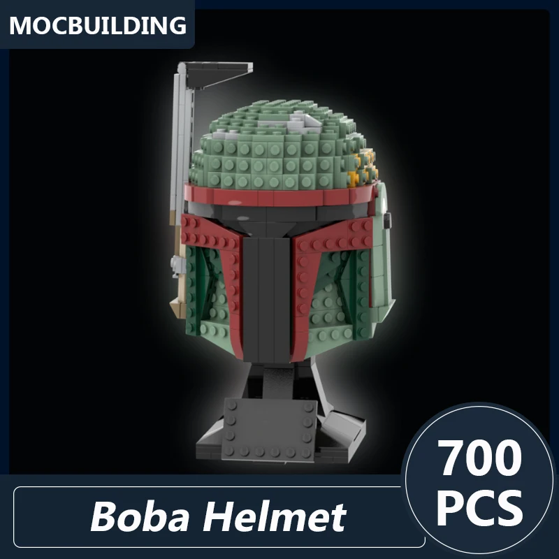 

Boba Helmet Set 75328 Mod Moc Building Blocks Diy Assembled Bricks Space Wars Movie Series Creative Display Toys Gifts 700PCS