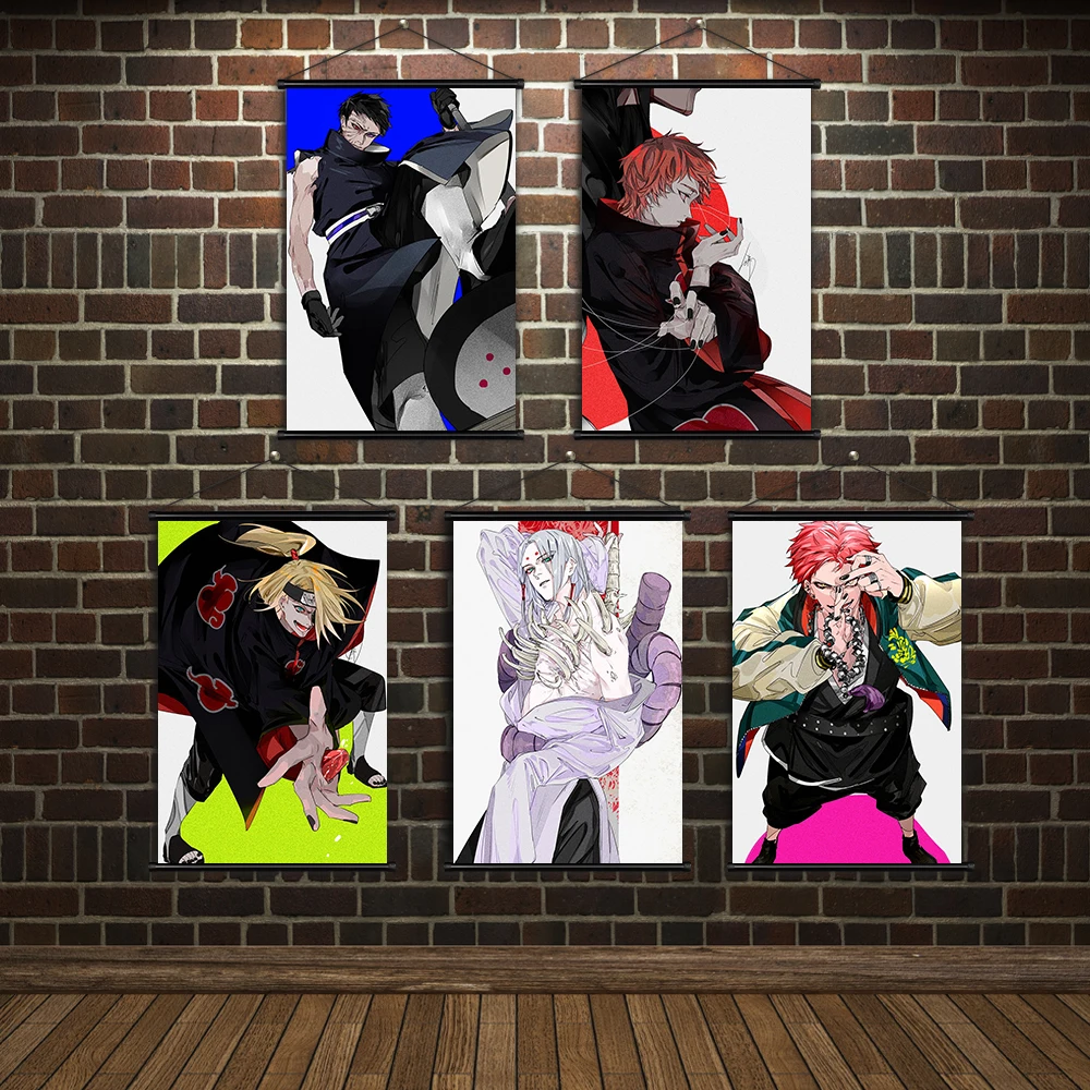 

Genshin Impact креативная привлекательная девушка свиток Холст Настенная картина картины принты аниме постер украшение комнаты роспись подарок