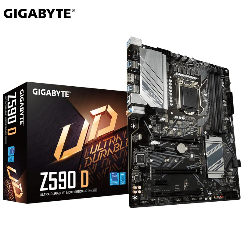 

Десктопный компьютер GIGABYTE Z590 D материнская плата для памяти DDR4 10 11 поколения процессоры ЦПУ