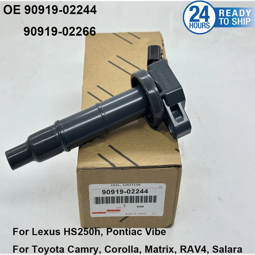 

Новые катушки зажигания 90919-02244 673-1307 90919-02266 9091902244 Для Toyota Camry Vibe RAV4 Corolla L-exus