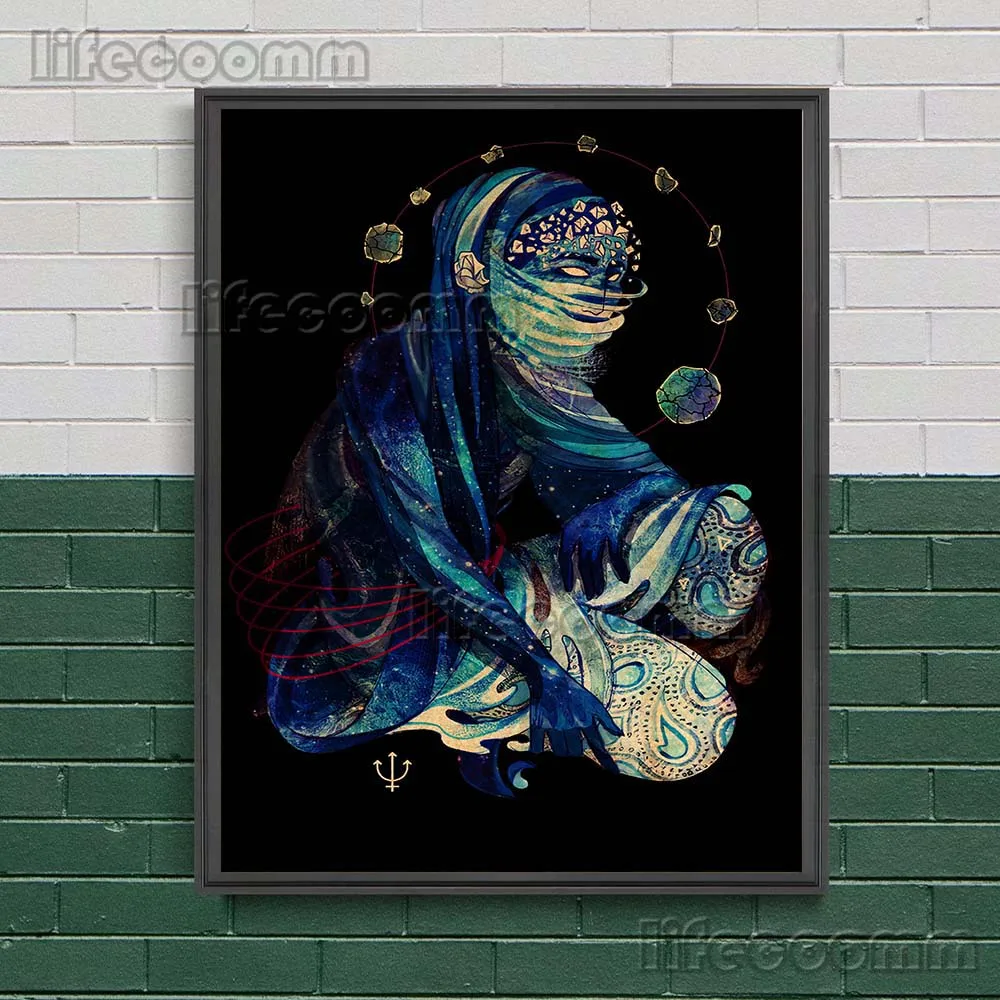 Абстрактная антроморфная Планета Земля Юпитер Нептун венерина художественный