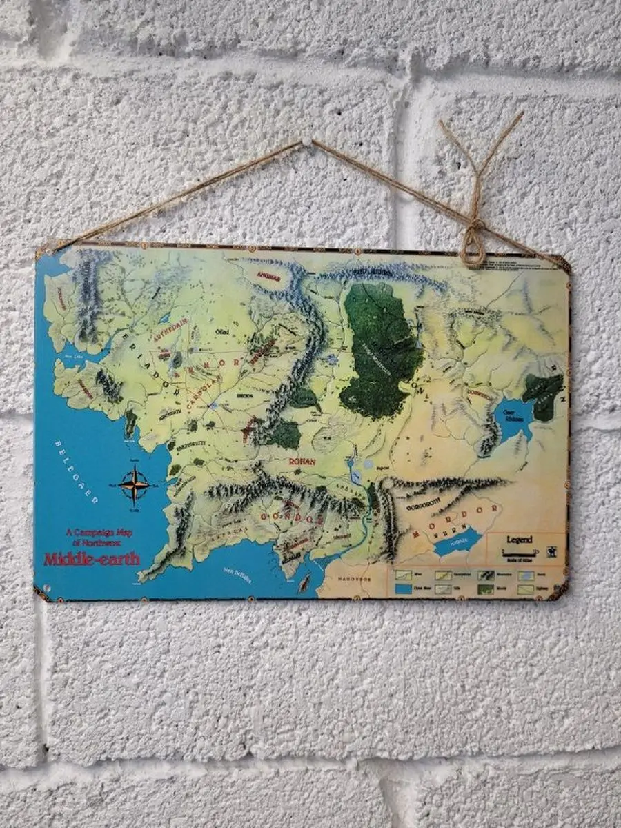 Властелин Колец хоббит карта средиземья