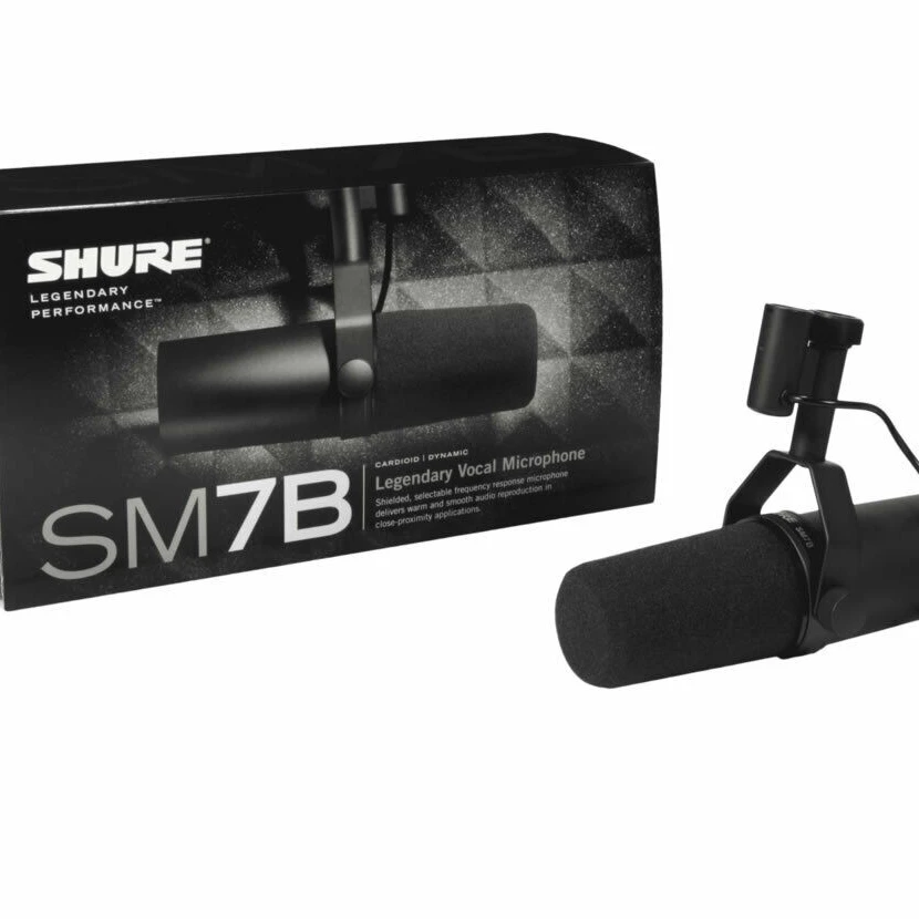 

100% Best Quality Buy 2 Get 1 Free SHURE SM7B Cardioid Dynamic Vocal Studio Recording Podcasting Microphone