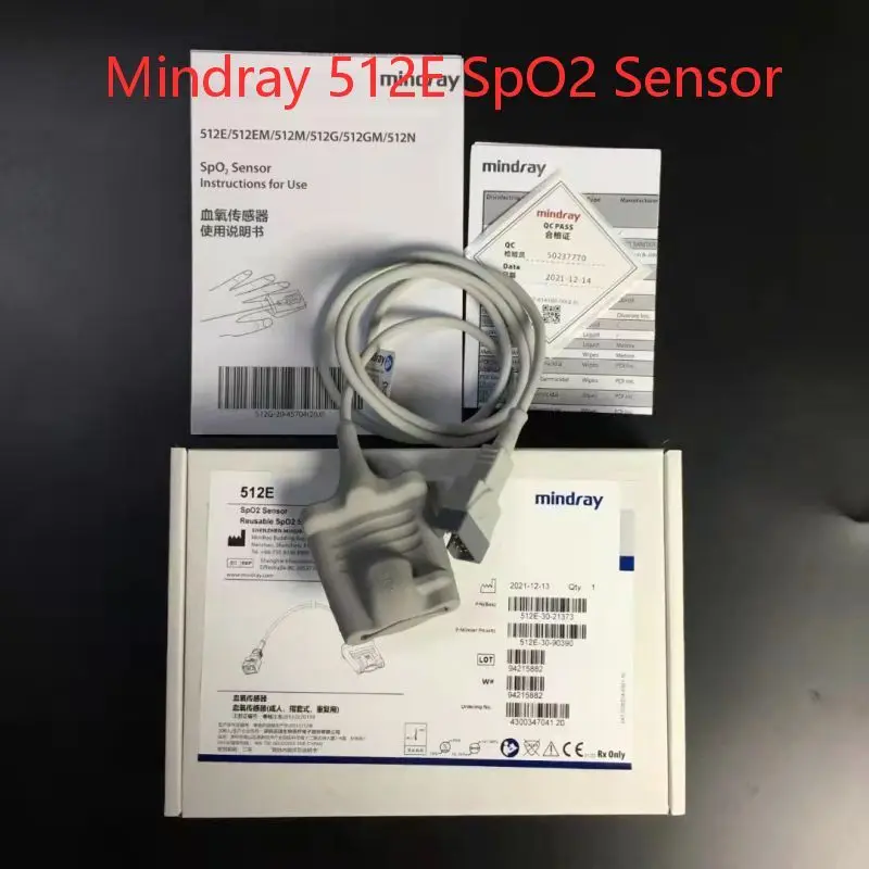 512E-30-90390 Оригинальный многоразовый датчик SpO2 Mindray для взрослых, рукав для пальцев, тип 512E, многоразовый датчик SpO2, кончик пальца (art.: 3920cd296b89a) - 3920cd296b89a