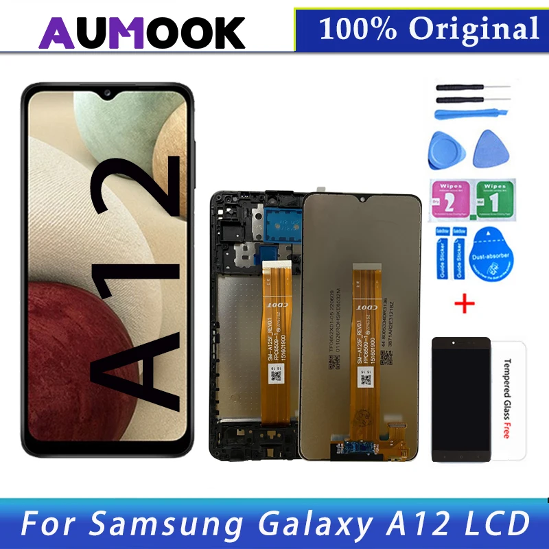Сенсорный экран дигитайзер для Samsung Galaxy A12 LCD A125F SM-A125F |