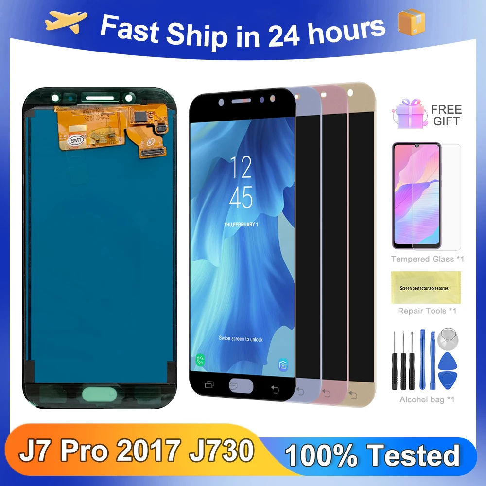 

J730 5.5''For Samsung For Original J7 Pro J730F J730GM/DS J730G/DS LCD Display Touch Screen Digitizer Assembly Replacement