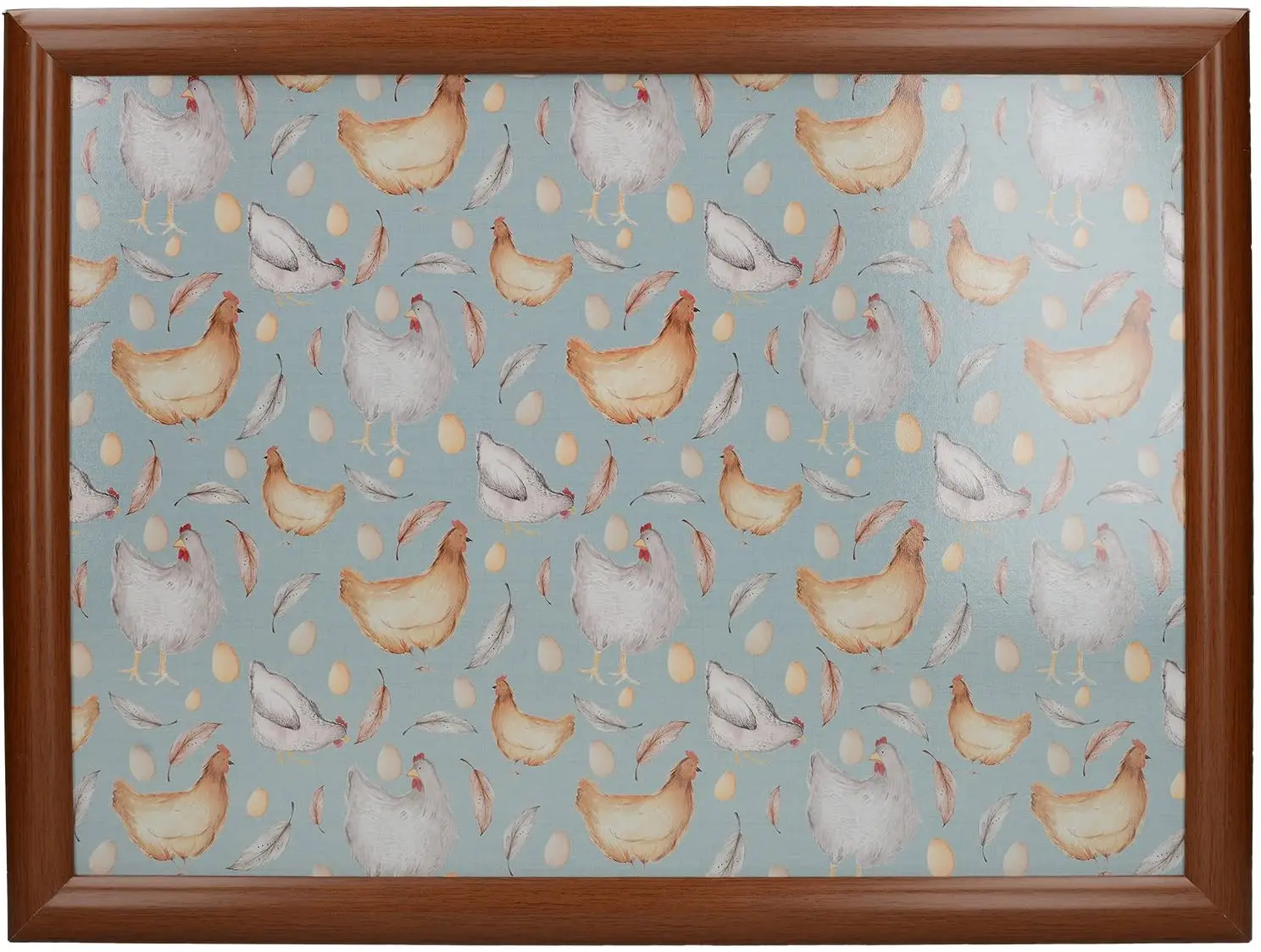 Поднос с подушкой Курочки несушки 44х34см