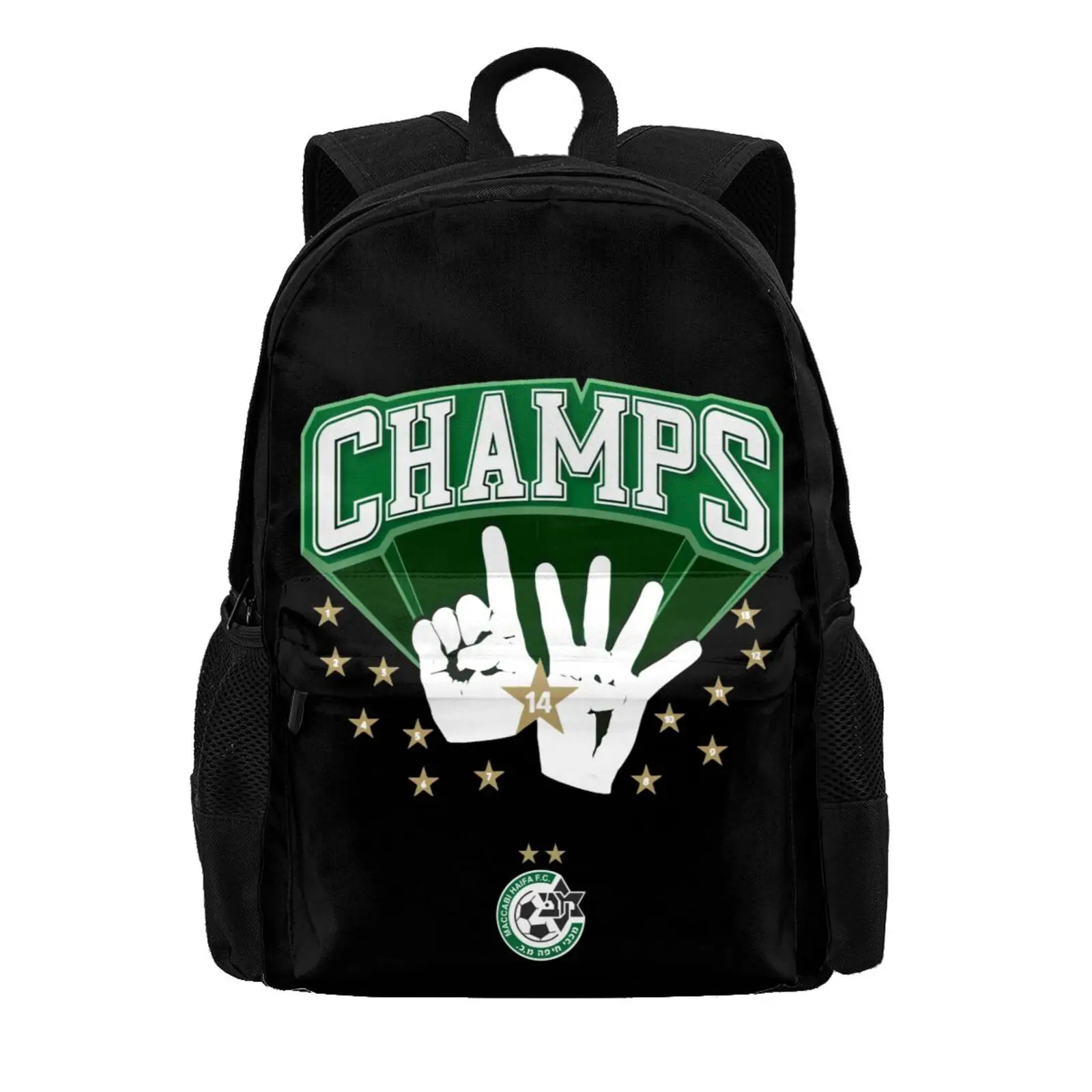 Израиль Maccabi Haifa Champion 2021/22 дорожный рюкзак для ноутбука книг повседневный сумка