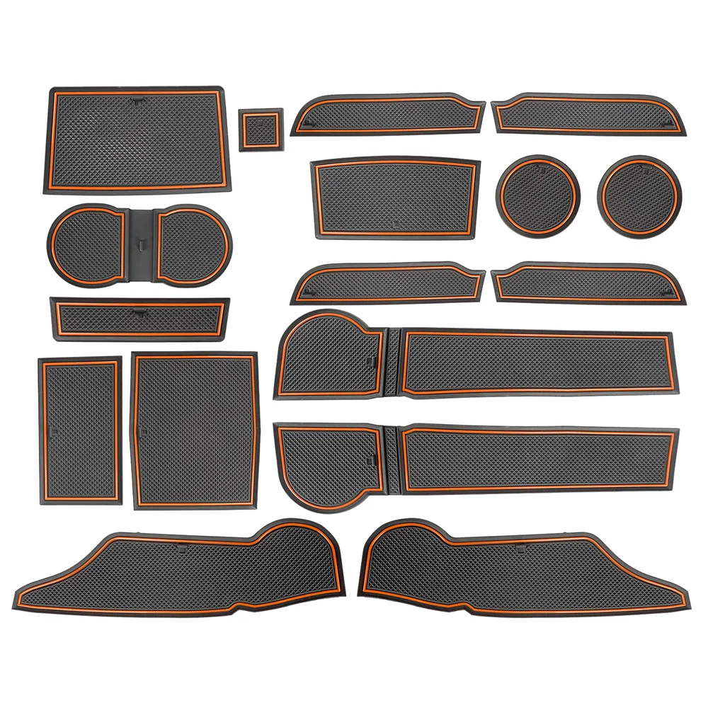 

Коврики с пазами для дверей автомобиля для Subaru Forester 2019 2020 2021 2022 2023, противопыльные подставки под чашки для центральной консоли, нескользящие накладки для слотов для автомобильных ворот