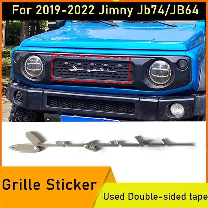 Car 3D Plastick Grill Sticker For 2019-2022 Suzuki Jimny Jb74 Jb64 Grille Exterior Accessories Car Decoration Logo