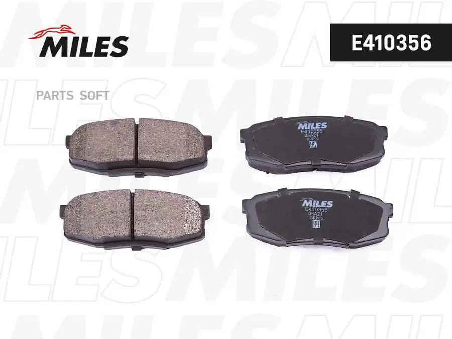 MILES E410356 Колодки тормозные Toyota Land Cruiser (J200) 07-; Lexus LX570 07- задние Miles Low-metallic  1шт