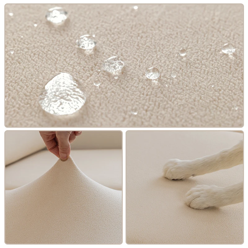 Бархатный Чехол для дивана водонепроницаемый регулируемый эластичный чехол