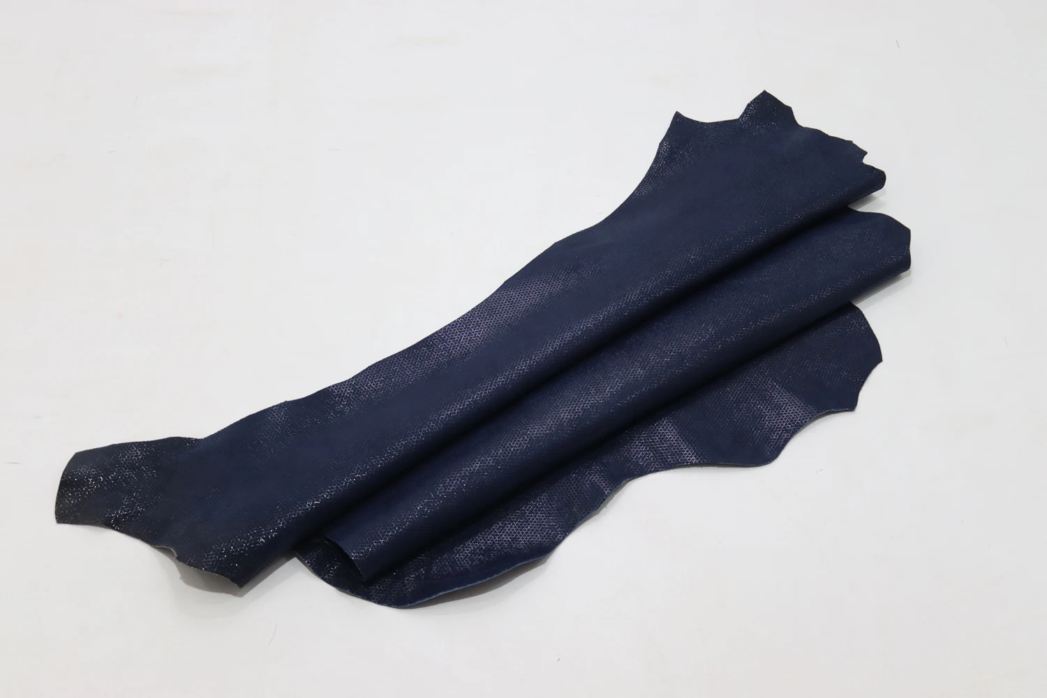 

Real Goat Skin Suede Navy Blue Patterned 1.4 Mm Tanned Ready Made Leather Craft Products Wallet Bag Clothes Card Holder Shoe