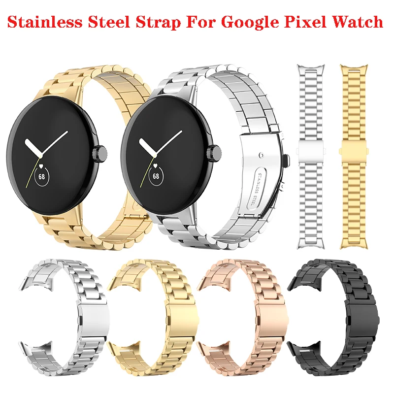 

Ремешок JKER из нержавеющей стали с классической пряжкой для Google Pixel Watch, сменный Браслет для Pixel Watch, браслет для наручных часов