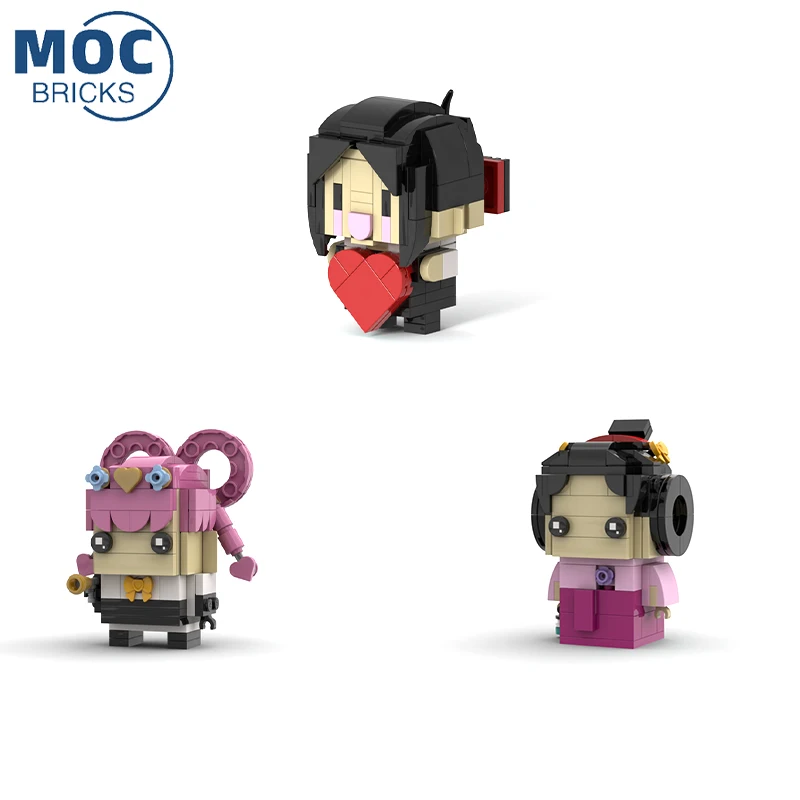 

Brickheadz Series The Great Ace Attorney Girl Team Character Model MOC Assembling Building Blocks Kit Children's Toys Xmas Gifts