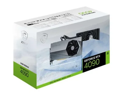 

Новая Видеокарта MSI NVIDIA GeForce RTX 4090 SUPRIM LIQUID X 24 ГБ GDDR6X GPU