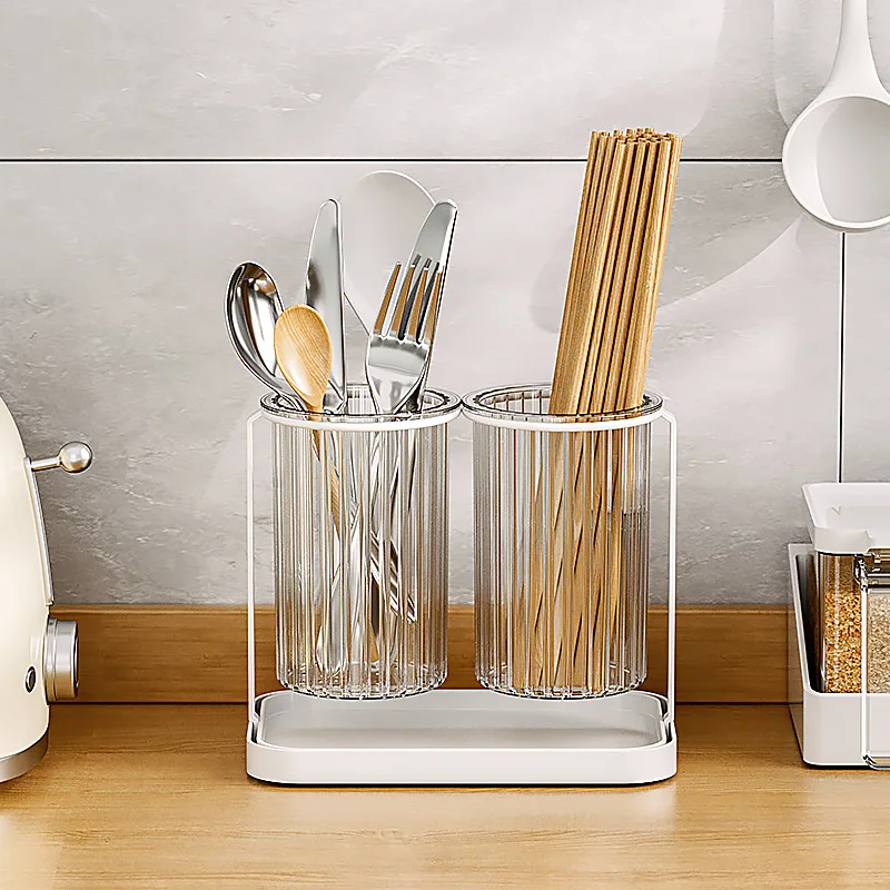 

Cutlery Drain Rack Organizer Multi-functional Spoon Fork Chopstick Storage Holder Household Kitchen Tableware Storage Holder Box