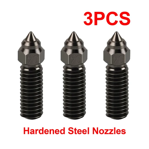 Сопло вулкана IdeaFormer 0,4 мм латунь, медное покрытие, закаленная сталь, 3 шт