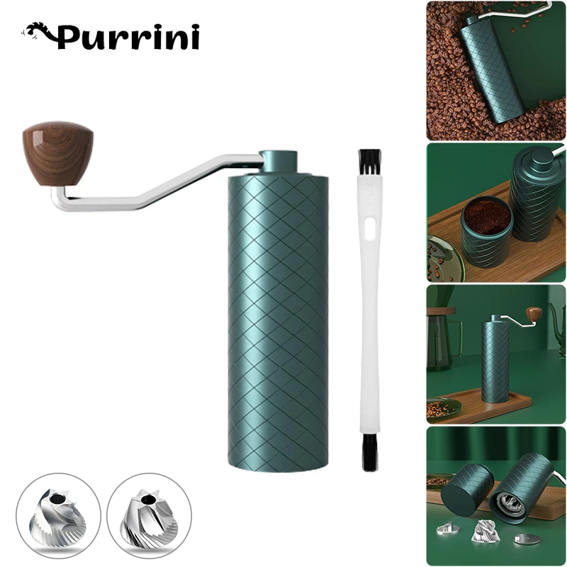 Removable Portable Hand-brewed Coffee Grinder Household 24-speed 420 Stainless Steel Grinding Core Espresso Tools Accessories