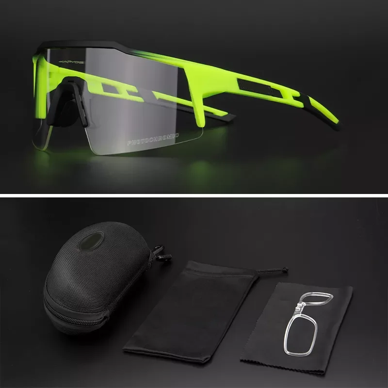 

Kapvoe Photochromic Sports Cycling Glasses Cycling Goggles Men Women Bike Glasses UV400 Cycling Sunglasses Oculos De Ciclismo