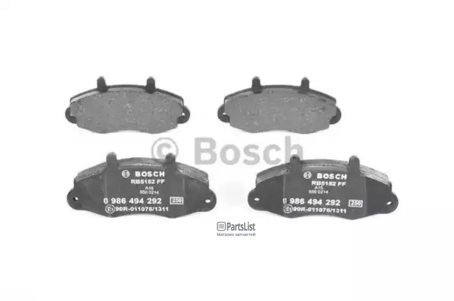 BOSCH 0986494292 | Колодки тормпер FORD Transit 2025D25TD 9100