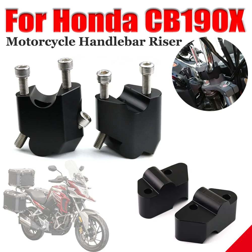 

Motorcycle Handlebar Riser Up Backs Moves Bracket Kit Handle Bar Riser Mount Clamp For Honda CB190X CB 190X 190 X Accessories