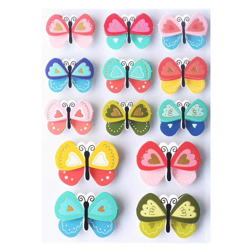 

Creative Path Butterfly Cardboard Stickers Self Adhesive Embellishments DIY Craft For Scrapbooking Cardmaking Journal Decoration