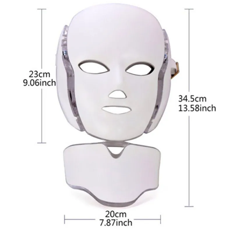 7 color LED neck Mask Wrinkle Remover Skin Rejuvenation Beauty machine enlarge